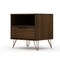 Manhattan Comfort Rockefeller Nightstand 1.0 in Brown, PK2 2-101GMC5 - alternate 4